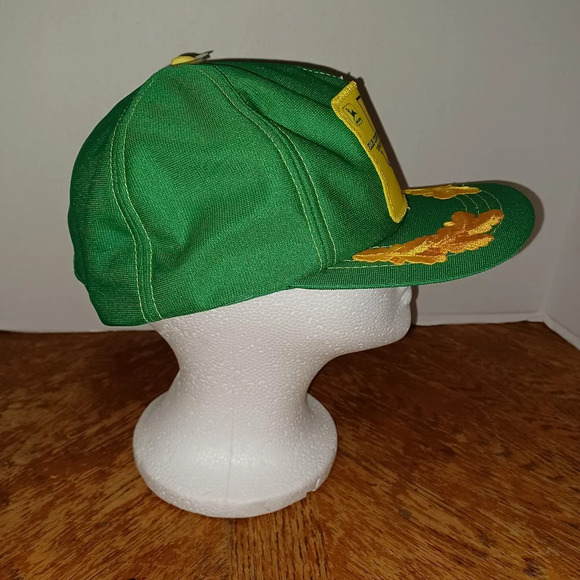 Vintage Ellis County Equipment Inc John Deere Trucker Snapback Cap Hat Patch. Se - Picture 3 of 6